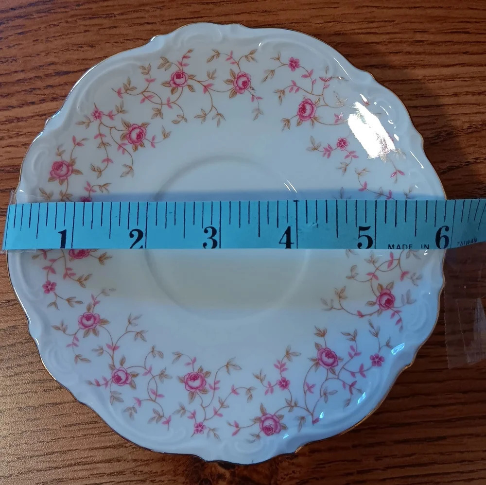 Vintage 5 Mitterteich Bavaria plates, made in Germany, Lady Claire style. - Picture 5 of 10
